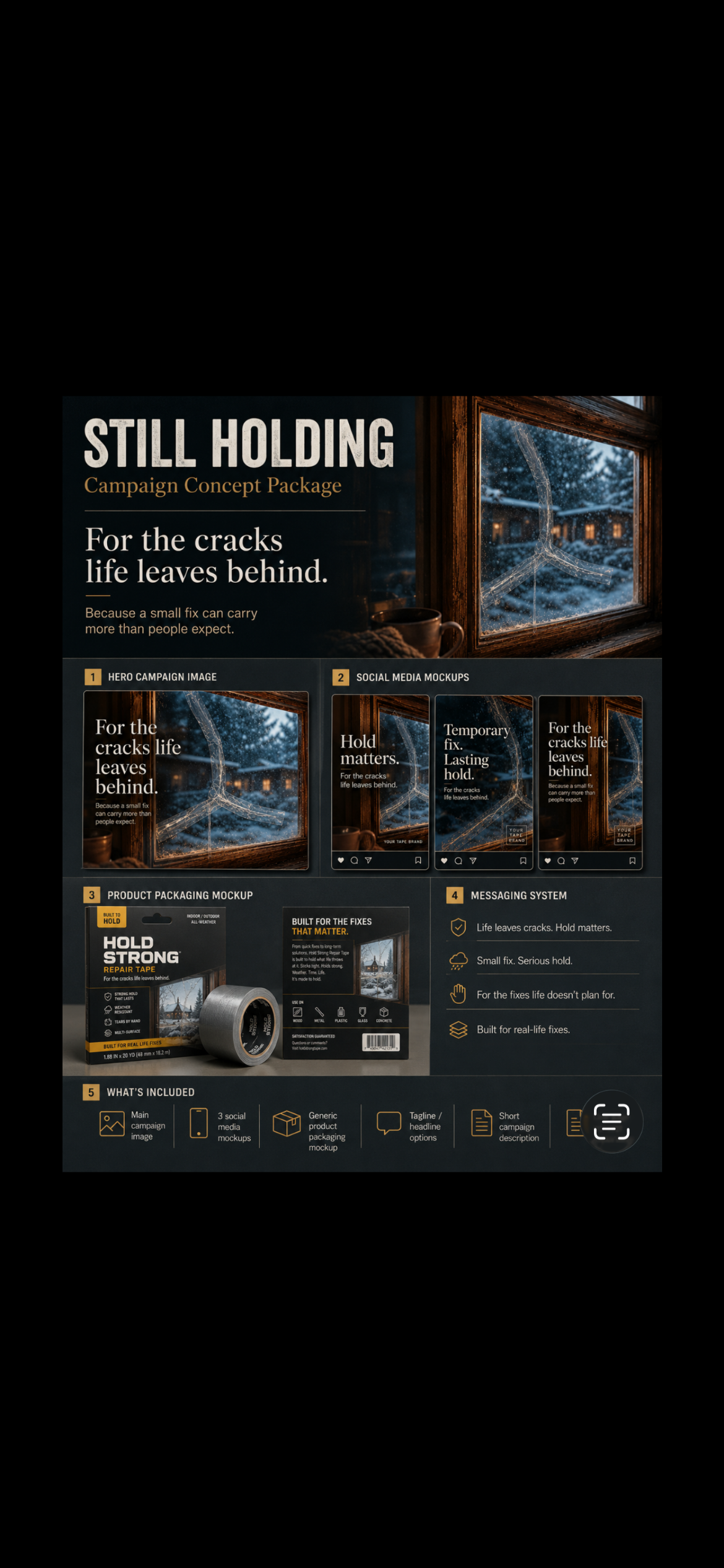 For the Cracks Life Leaves Behind — Repair Tape Campaign Kit